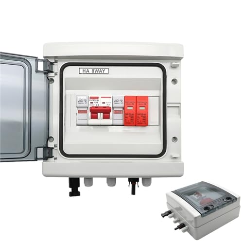 500V 1 Input 1 Output Solar photovoltaic PV Combiner Box With Lightning Protection DC Fuse MCB SPD Waterproof Box IP65(DC MCB 50A) von MYGZNDDEV