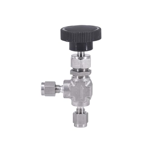 Bulkhead Fit 6mm 1/8" 1/4" OD Tube Compression Angle Needle Valve Crane Elbow Forged 316 Stainless(8mm) von MYGZNDDEV