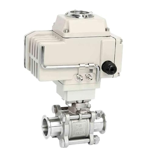 DN32 2 Way High Platform Electric Ball Valve Φ38 Stainless Steel Tri-Clamp Ferrule Type Motorized Ball Valves 220V 24V(12VDC) von MYGZNDDEV