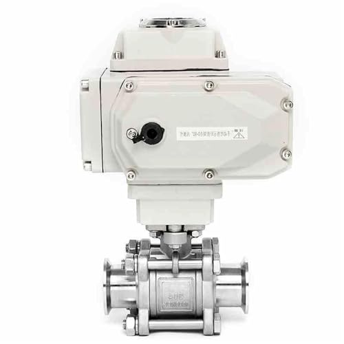 DN40 2 Way High Platform Electric Ball Valve Φ45 Stainless Steel Tri-Clamp Ferrule Type Motorized Ball Valves 220V 24V(24VDC) von MYGZNDDEV