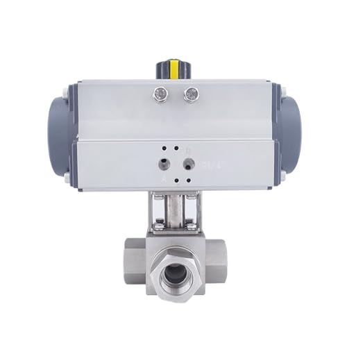 DN40 32Mpa 300bar 320bar High Pressure Ball Valve 3 Way Stainless Steel SS304 Pneumatic Ball Valve 1-1/2 inch T L Type For Gas(L type) von MYGZNDDEV