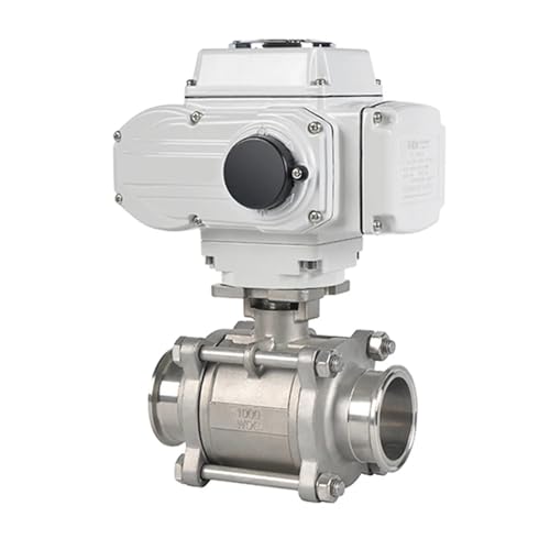 DN40 Stainless Steel Tri Clamp Ferrule 1.6mpa 304 Material Motorized Electric Three-Piece Ball Valve for Industrial Use(12VDC) von MYGZNDDEV