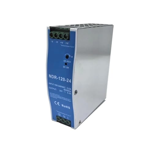 MYGZNDDEV 120W Switching Power Supply 220V to 12V 10A 24V 5A Guide DC NDR Voltage stabilized Transformer NDR-120-12 NDR-120-24(24V_120W) von MYGZNDDEV