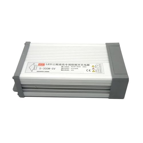 MYGZNDDEV 300W 5V 60A 600W 12V 50A Led Switching Power Supply Rainproof Power Transformer Input 220V AC to DC 5V for Led Strip Display(12V 50A 600W) von MYGZNDDEV