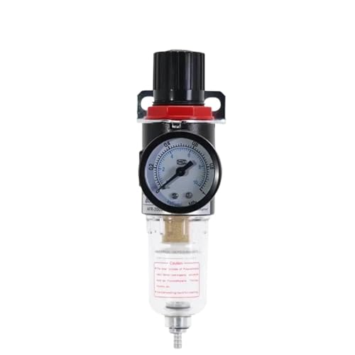 Pneumatic Filter Air AFR2000 Treatment Unit Pressure Regulator Compressor Reducing Valve Oil Water Separation Gauge Switch(AFR-2000 w PC-4MM,1 Pcs) von MYGZNDDEV
