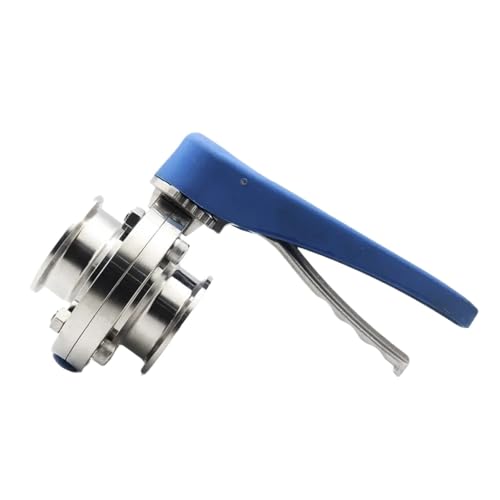 SAP 1" /1-1/2" /2" Stainless Steel Sanitary 1"/1.5"/2 Tri Clamp SS304 Butterfly Valve Squeeze Trigger for Homebrew Dairy Product(2") von MYGZNDDEV