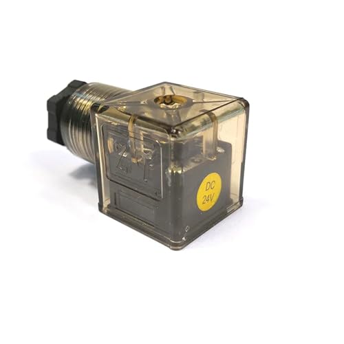 Solenoid Valve Coil Plug with Indicator Plug Voltage 24V 220V 110V 12V(with Wire,AC220V)(Brown,DC12V) von MYGZNDDEV