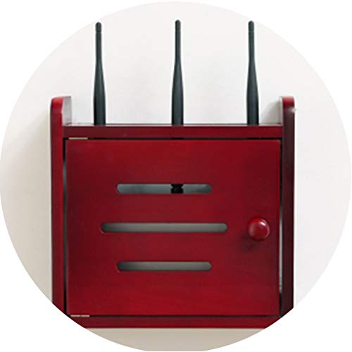 Wifi-Aufbewahrungsbox, Regal, Aufbewahrungs-Router-Regal, Das Material Ist Natürlich, Einfache, Einheitliche Farbe, Multifunktionale Aufbewahrungsbox, Starke Tragfähigkeit, 3 Größenoptionen, Braun, (2 von MYIESAXL
