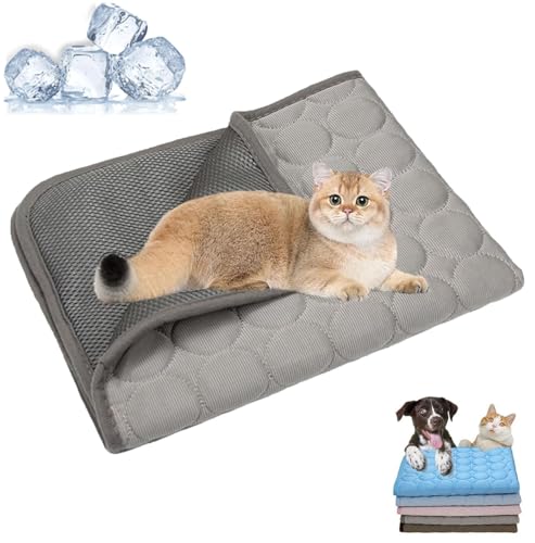MYIHUIHUI Kittra Kühlmatte for Katzen, 3-Schicht-System, sofortige Kühlung. Schützen Sie Ihre Katze mit Kittra vor der Gefahr Stiller Hitze.(1pcs-c,M) von MYIHUIHUI