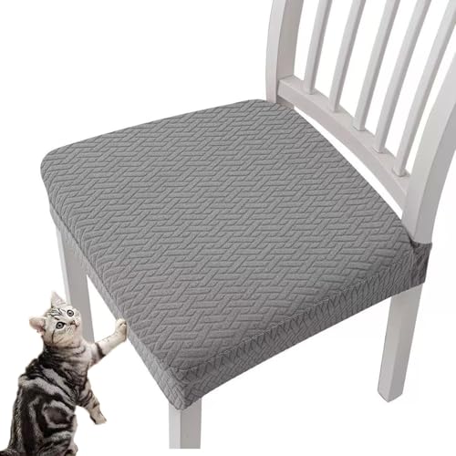 MYIHUIHUI wasserdichte Jacquard-Stuhlsitzbezüge, Sitzbezüge for Stühle, strapazierfähiger Stretch-Jacquard, abnehmbares, waschbares Set, leicht zu reinigen(#04,6pcs) von MYIHUIHUI