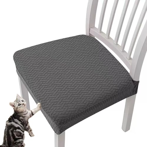 MYIHUIHUI wasserdichte Jacquard-Stuhlsitzbezüge, Sitzbezüge for Stühle, strapazierfähiger Stretch-Jacquard, abnehmbares, waschbares Set, leicht zu reinigen(#05,6pcs) von MYIHUIHUI