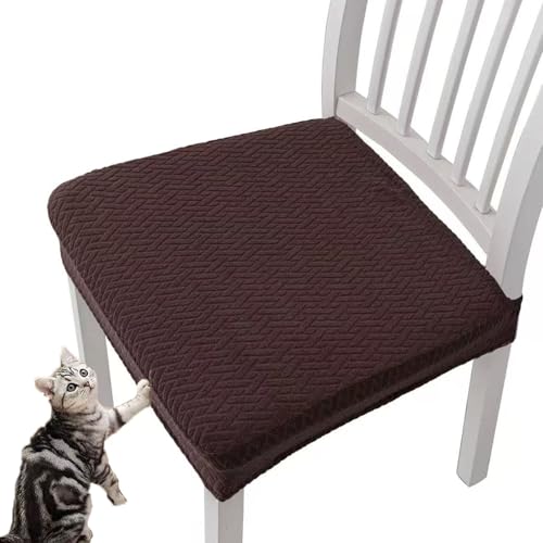 MYIHUIHUI wasserdichte Jacquard-Stuhlsitzbezüge, Sitzbezüge for Stühle, strapazierfähiger Stretch-Jacquard, abnehmbares, waschbares Set, leicht zu reinigen(#06,4pcs) von MYIHUIHUI