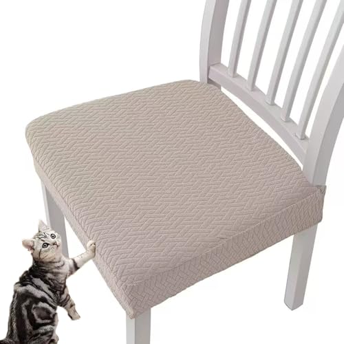 MYIHUIHUI wasserdichte Jacquard-Stuhlsitzbezüge, Sitzbezüge for Stühle, strapazierfähiger Stretch-Jacquard, abnehmbares, waschbares Set, leicht zu reinigen(#07,6pcs) von MYIHUIHUI