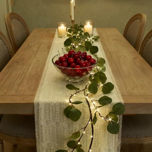 Twinkling Tree Olive Vine, 6 Fuß, Twinkling Tree Olive Vine, Reben mit Lichterkette, Tischdekoration for Weihnachten, Frühling, Kamin von MYIHUIHUI