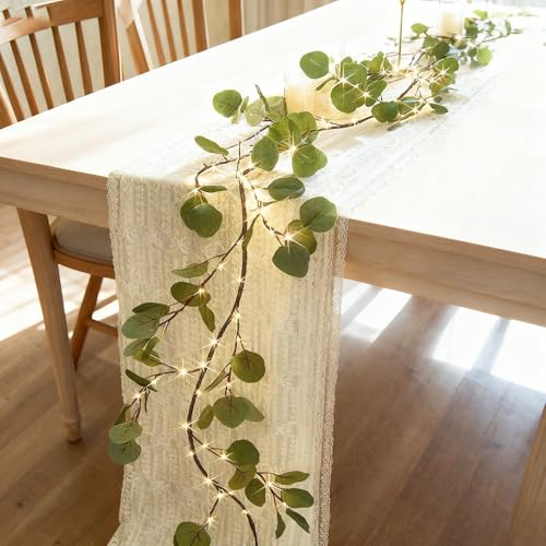 Twinkling Tree Olive Vine 6ft Twinkling Tree Vine LED Künstliche Grüngirlande Lichterkette for den Frühlings-Weihnachtstisch(#02) von MYIHUIHUI