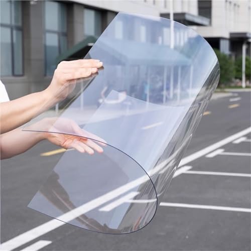 MYJIO Polycarbonat Blatt Clear Panels Plastic Roofing Sheet 0.04in Thick Pergola Roofing Vordach Abdeckung Transparent Vordach für Gewächshäuser Schuppen Carports Hütten(0.8x13m) von MYJIO