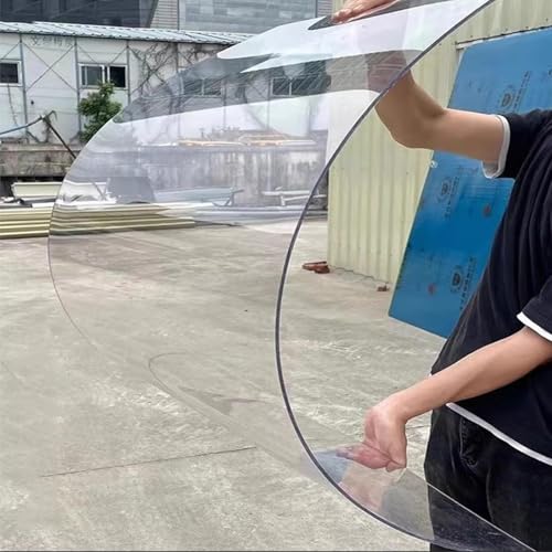 MYJIO Polycarbonat Blatt Clear Panels Plastic Roofing Sheet 0.04in Thick Pergola Roofing Vordach Abdeckung Transparent Vordach für Gewächshäuser Schuppen Carports Hütten(1.2x2m) von MYJIO
