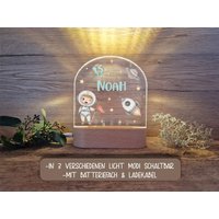 Kinder Nachtlicht Personalisiert Led Motiv Astronautenjunge/Nachtlampe/ Schlummerlicht Nl-056 von MYKIDOS