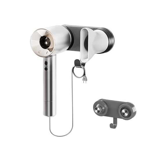 MYLERCT Fön Halterung, Magnetisch Föhnhalter Wand Ohne Bohren, Saugnapf zur Wandmontage Haartrocknerhalter, mit Haken, Gun Grey, für Halterung von Haartrocknern mit Magnetring MYLERCT Fön Halterung, Magnetisch Föhnhalter Wand Ohne Bohren, Saugnapf zur Wandmontage Haartrocknerhalter, mit Haken, Gun Grey, für Halterung von Haartrocknern mit Magnetring von MYLERCT