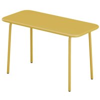 Gartentisch für Kinder - Metall - L. 80 cm - Senfgelb - POPAYAN von MYLIA von MYLIA