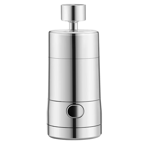 Verlängerung,Drehbar Doppelfunktion Luftsprudler360 Grad Wasserhahn mit 2 Sprühfunktion für Wasserhahn Brause Küche Bad Aufsatz Verlängerung,Drehbar Doppelfunktion Luftsprudler360 Grad Wasserhahn mit 2 Sprühfunktion für Wasserhahn Brause Küche Bad Aufsatz von MYLONGINGCHARM