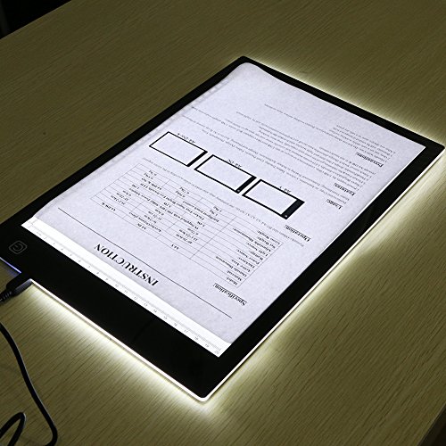 LED-Lichtauflage, Animation Tracking Light Box Zeichnung Kopierertisch Augenschutz Design A4 Touch Helligkeit einstellbar intelligente Künstler professionelle Karton Produktion Skizze Bildung von MYMM