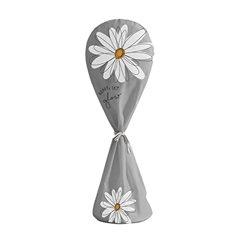 MYMM Lüfterstaubschutz wasserdicht staubdicht feuchtigkeitsfest vertikaler runder Lüfterboden Lüfterabdeckung waschbare vollelektrische Lüfterabdeckung Basislüfterabdeckung (Sunflower - Grey) von MYMM