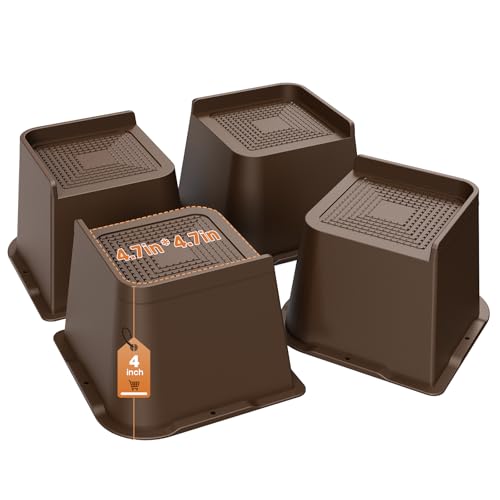 MYMULIKE Möbelerhöhung 4 Stück 10.2 cm möbelerhöhung, L-förmiges Design Bett Lifts Blöcke für Couch Schreibtisch Sofa Tisch Bücherregal,Stuhlerhöher, Sofaerhöher Möbel-Hebepads bis zu 4400Lbs MYMULIKE Möbelerhöhung 4 Stück 10.2 cm möbelerhöhung, L-förmiges Design Bett Lifts Blöcke für Couch Schreibtisch Sofa Tisch Bücherregal,Stuhlerhöher, Sofaerhöher Möbel-Hebepads bis zu 4400Lbs von MYMULIKE