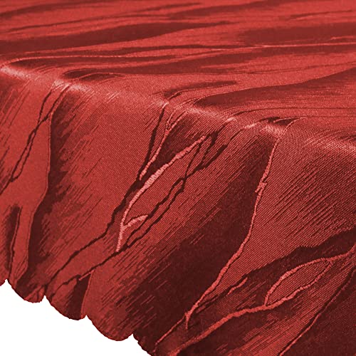 MYNE Tischdecke Jacquard Elegance 80x80 cm Rot eckig - Edle Tischwäsche mit Ornamenten - Rote Tischdecke für Weihnachten, Geburtstag, Feste - Tischläufer, Tischdeko von MYNE