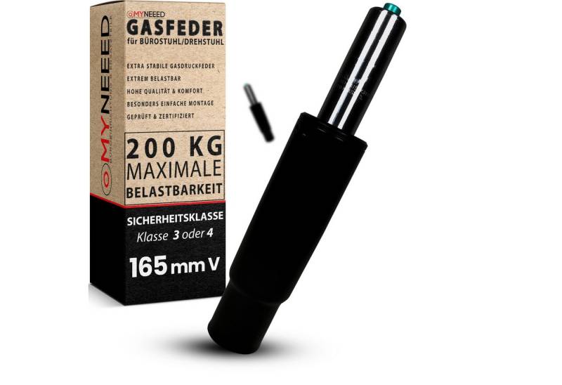 MYNEEED Bürostuhl Gasdruckfeder - Gasdruckdämpfer für Drehstuhl, Chefsessel, Hocker, Belastbarkeit bis 200kg von MYNEEED