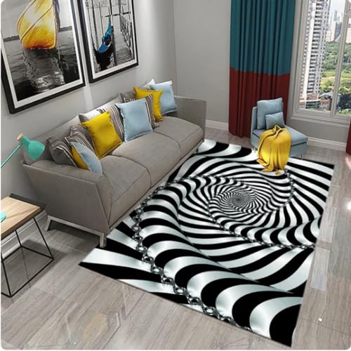 MYOBU Bunte Abstrakte Geometrische Teppich, Wohnzimmer Schlafzimmer Dekor Bereich Teppiche, Küche Badezimmer Anti-Rutsch Teppich Bodenmatte von MYOBU
