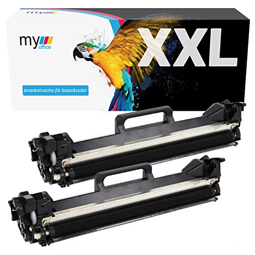 MYOFFICE 2X CF217A 17A Tonerkartusche für HP Laserjet Pro M102 M130 M102W M102a M130FN M130FW M130NW M130a M134 Series kompatibel CF217A 17A Schwarz Drucker 1600 Seiten 2er Pack von MYOFFICE