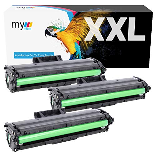 MYOFFICE 3X MLTD101s Tonerkartusche für Samsung MLT-D101S Xpress M2020 M2020W M2022 M2022W M2026 M2026W M2070 M2070F M2070FW M2070W kompatibel Schwarz Drucker 1000 Seiten 3er Pack von MYOFFICE