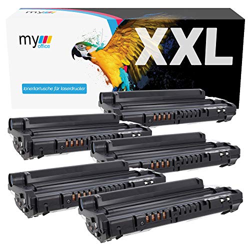 MYOFFICE 5X SCX4200 Tonerkartusche für Samsung SCX-4200 kompatibel SCX4200 Schwarz Drucker 3000 Seiten 5er Pack von MYOFFICE