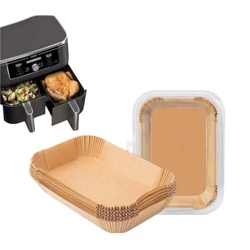 Rechteckiges lebensmittelechtes Silikonölpapier for Heißluftfritteusen: Hochtemperatur-Backen & fettdichte Schalen(100 pcs) von MYOLIO