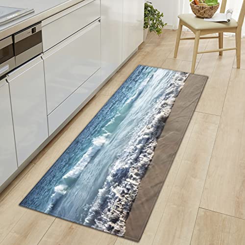 MYPALL Küchenteppiche Blaues Meer Waschbar Küchenmatte Küchenteppich Badematten rutschfeste Teppich 40 x 100cm MYPALL Küchenteppiche Blaues Meer Waschbar Küchenmatte Küchenteppich Badematten rutschfeste Teppich 40 x 100cm von MYPALL