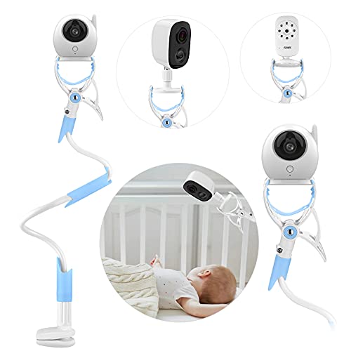 MYPIN Baby Monitor Halterung mit Gurten, Flexibler Kamera Halterung Baby Kamerahalterung Regal Kein Bohren Sicherer Monitorständer, Kompatibel mit den Meisten Babyphone von MYPIN
