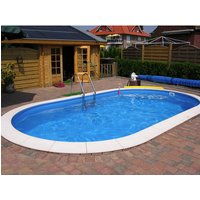 MYPOOL Ovalpool, weiß, BxH: 350 x 150 cm - beige von MYPOOL