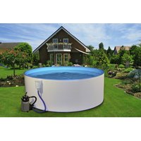 MYPOOL Rundpool, weiß, ØxH: 400 x 90 cm - blau MYPOOL Rundpool, weiß, ØxH: 400 x 90 cm - blau von MYPOOL