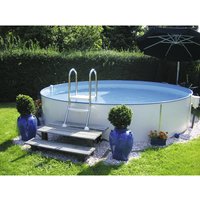 MYPOOL Rundpool, weiß, ØxH: 450 x 150 cm - blau von MYPOOL