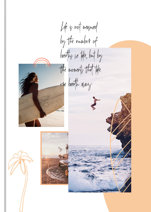 Digital "Summer Feelings" im Format A4 hoch von MYPOSTER