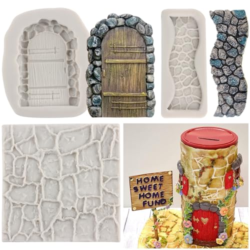 MYPRACS 3 Stück Backsteinmauer Textur Design Silikonformen Steinstruktur Tür Stein Weg Fondant Formen Kuchenrand Dekoration Cupcake Topper Schokolade Süßigkeiten MYPRACS 3 Stück Backsteinmauer Textur Design Silikonformen Steinstruktur Tür Stein Weg Fondant Formen Kuchenrand Dekoration Cupcake Topper Schokolade Süßigkeiten von MYPRACS