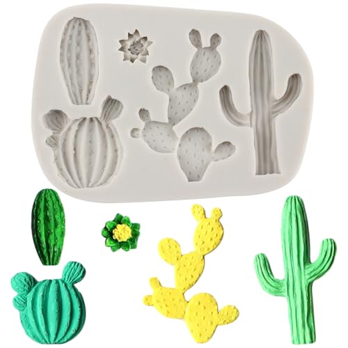 MYPRACS Kaktus Silikon Fondantform Kakteen Schokolade Süßigkeitenform zum Dekorieren von Kuchen Cupcake Topper Süßigkeiten Schokolade Gummipaste Polymerton MYPRACS Kaktus Silikon Fondantform Kakteen Schokolade Süßigkeitenform zum Dekorieren von Kuchen Cupcake Topper Süßigkeiten Schokolade Gummipaste Polymerton von MYPRACS