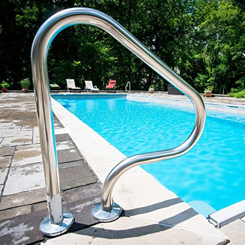 MYRDBT Schwimmbad-Handlauf, Pool-Handlauf, Pool-Spa-Deck-Handläufe, Schwimmbecken-Führungsschiene mit Schnellmontagebasis, 3-Bogen-Pool-Handläufe, 260 Pfund Tragfähigkeit MYRDBT Schwimmbad-Handlauf, Pool-Handlauf, Pool-Spa-Deck-Handläufe, Schwimmbecken-Führungsschiene mit Schnellmontagebasis, 3-Bogen-Pool-Handläufe, 260 Pfund Tragfähigkeit von MYRDBT