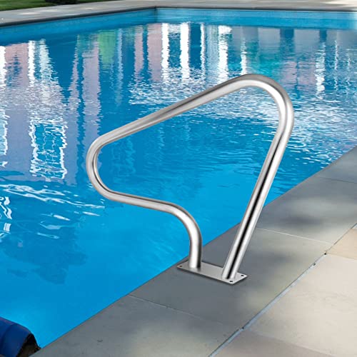 MYRDBT Schwimmbad-Handlauf, Pool-Handlauf, Pooldeck-Handläufe, Schwimmbecken-Führungsschiene mit Schnellmontagebasis, Premium-Pool-Handläufe aus Edelstahl, 300 Pfund Tragkraft MYRDBT Schwimmbad-Handlauf, Pool-Handlauf, Pooldeck-Handläufe, Schwimmbecken-Führungsschiene mit Schnellmontagebasis, Premium-Pool-Handläufe aus Edelstahl, 300 Pfund Tragkraft von MYRDBT