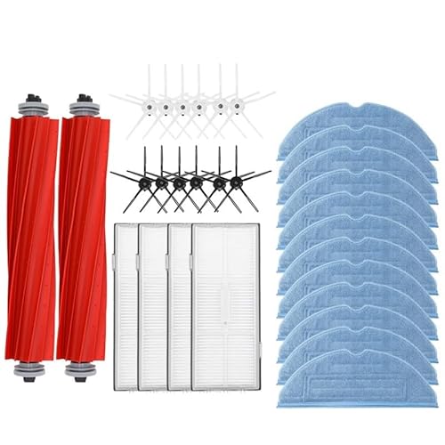 Kompatibel Mit Roborock S7 S70 S75 S7Max S7 Maxv Ultra T7S Plus S7 Pro Ultra Zubehör Hauptbürste Hepa-Filter Mops Roboter-Staubsaugerteile(Yellow) von MYREOUDF