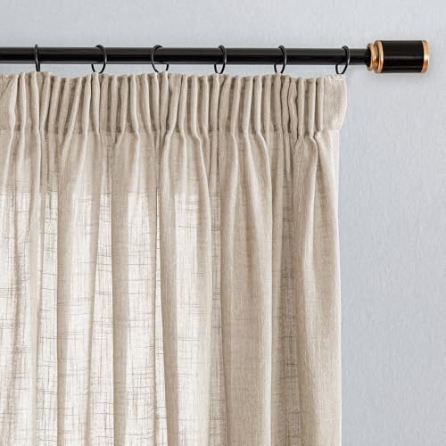 MYSKY HOME Vorhang kräuselband Halbtransparent Gardine Leinenoptik Gardinen Moderner Natürlicher Stil Vorhänge 2er Set H 260 x B 140 cm Geeignet für Kinderzimmer und Wohnzimmer,Beige MYSKY HOME Vorhang kräuselband Halbtransparent Gardine Leinenoptik Gardinen Moderner Natürlicher Stil Vorhänge 2er Set H 260 x B 140 cm Geeignet für Kinderzimmer und Wohnzimmer,Beige von MYSKY HOME