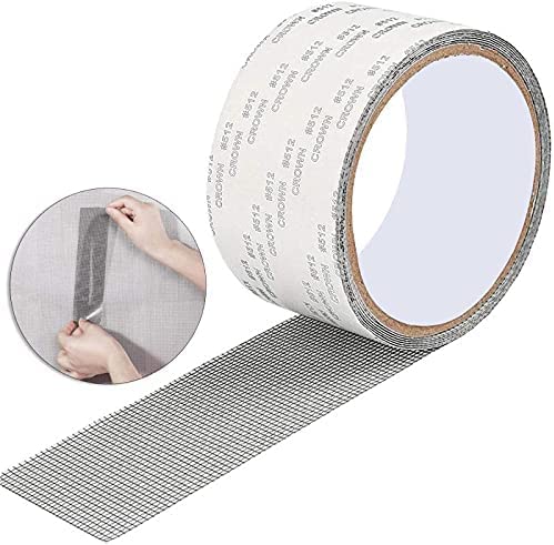 MYSMNGZD Reparaturband für Fliegengitter Fiberglas Klebeband Reparaturband Fensterband für Insektenfenster 5 cm x 200 cm, grau von MIZT