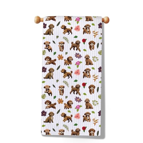MYSOMY Lustiges Cavapoo Küchentuch für Cavapoo-Mütter und Besitzer, Hunde-Themenliebhaber, Handtücher (Cavapoo-Handtuch UK) von MYSOMY