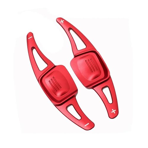 MYSSJS Schaltwippenverlängerung FÜR VW Für Atlas 2018 2019 2020 Auto Lenkrad Verlängerung Shifter Getriebe Shift Paddle Shift Extender Lenkung Lenkradpaddel (Color : Red) von MYSSJS